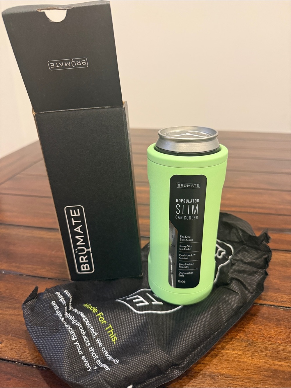 Hopsulator Slim Can Cooler - Green